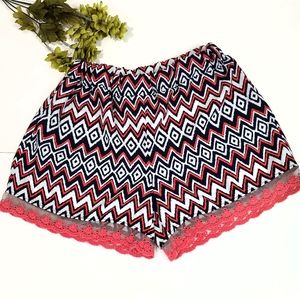 Jenna & Jesse Print Shorts Size M 10-12 Kids